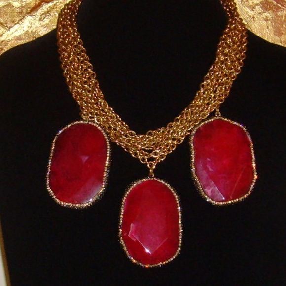 Gold-Tone and Lucite Multi-Strand Necklace - Picture 2 of 14